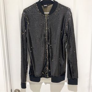 Unisex Mondo Sequined Full Zip Jacket
